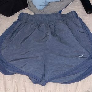 Gray blue nike shorts